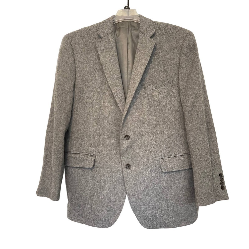 STAFFORD Classic Fit Men's 100% Camel Hair Two Buttons Sport Jacket Blazer 44R